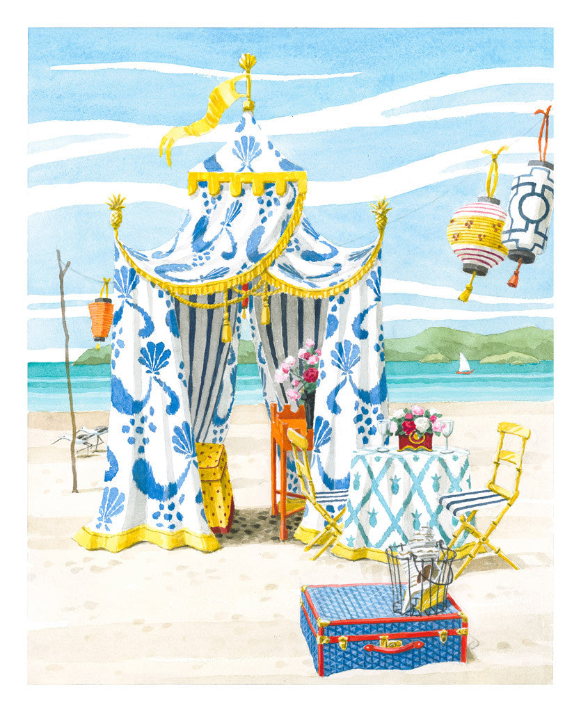 Blue and White Tent // Harrison Howard