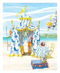 Blue and White Tent // Harrison Howard