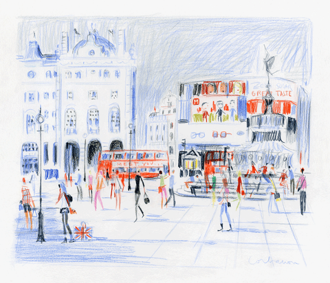 Piccadilly Circus in the Afternoon // Dominique Corbasson