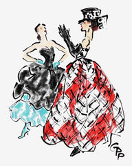 Isaac Mizrahi and Valentino show off // Gladys Perint Palmer