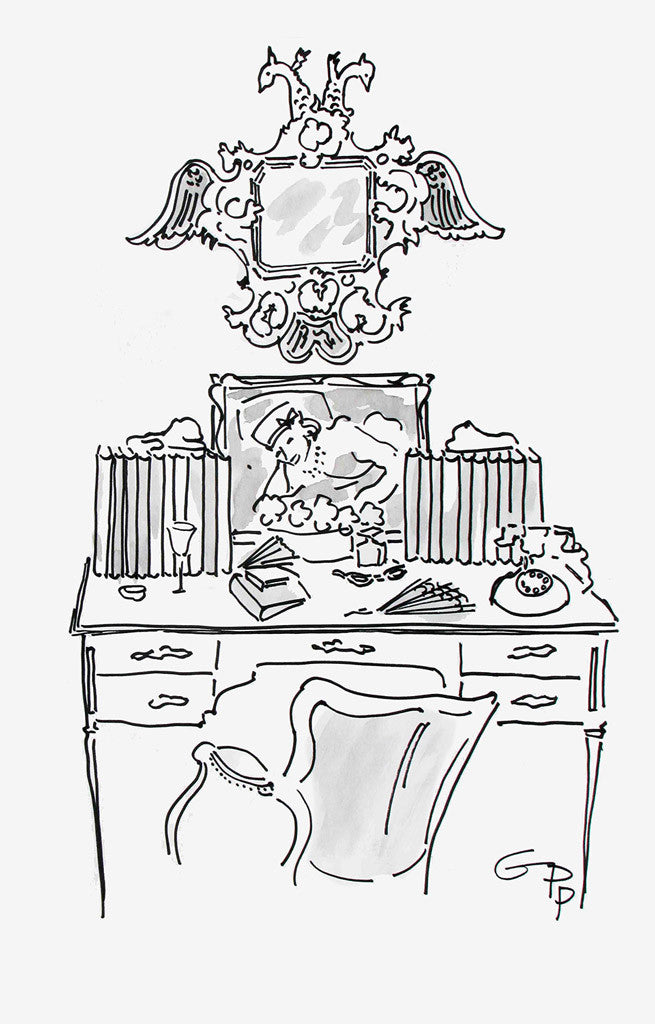 Where Coco Chanel wrote, “Friends, there are no friends.” // Gladys Perint Palmer