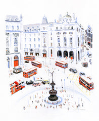 Buses in Piccadily Circus // Dominique Corbasson