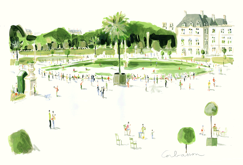 The Luxembourg in Spring by Dominique Corbasson